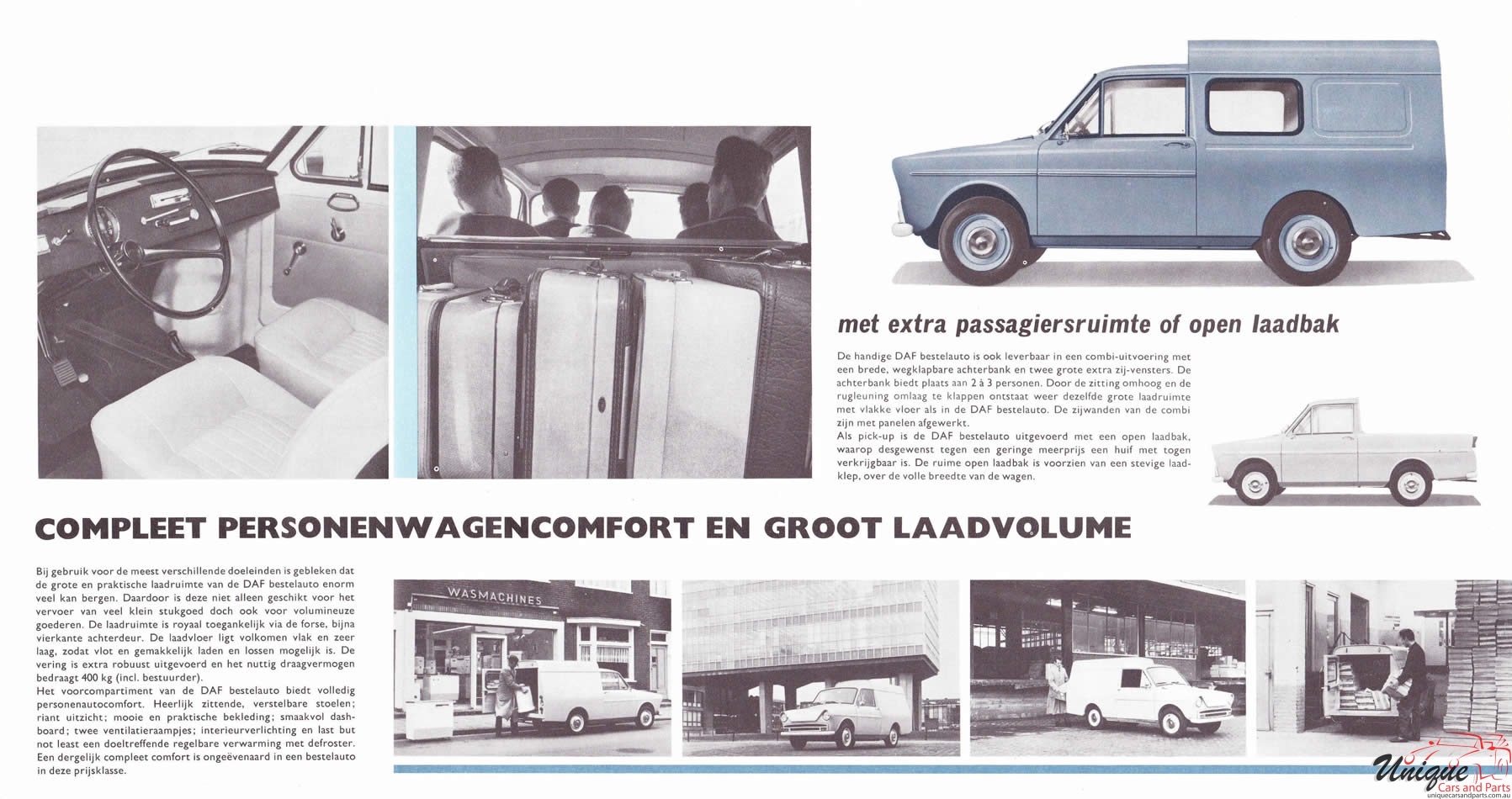 1964 DAF Bestelauto Brochure Page 1